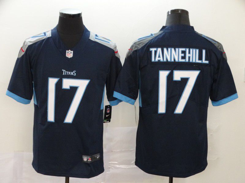 Men Tennessee Titans #17 Tannehill Blue New Nike Vapor Untouchable Limited NFL Jersey